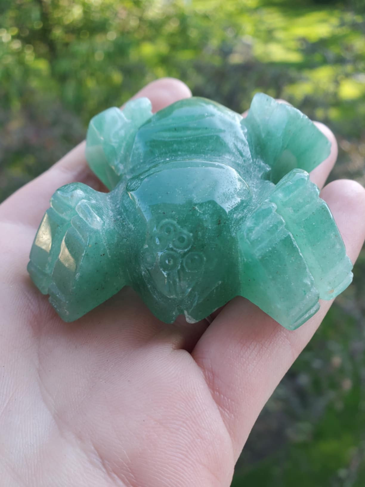 Green Aventurine Spider