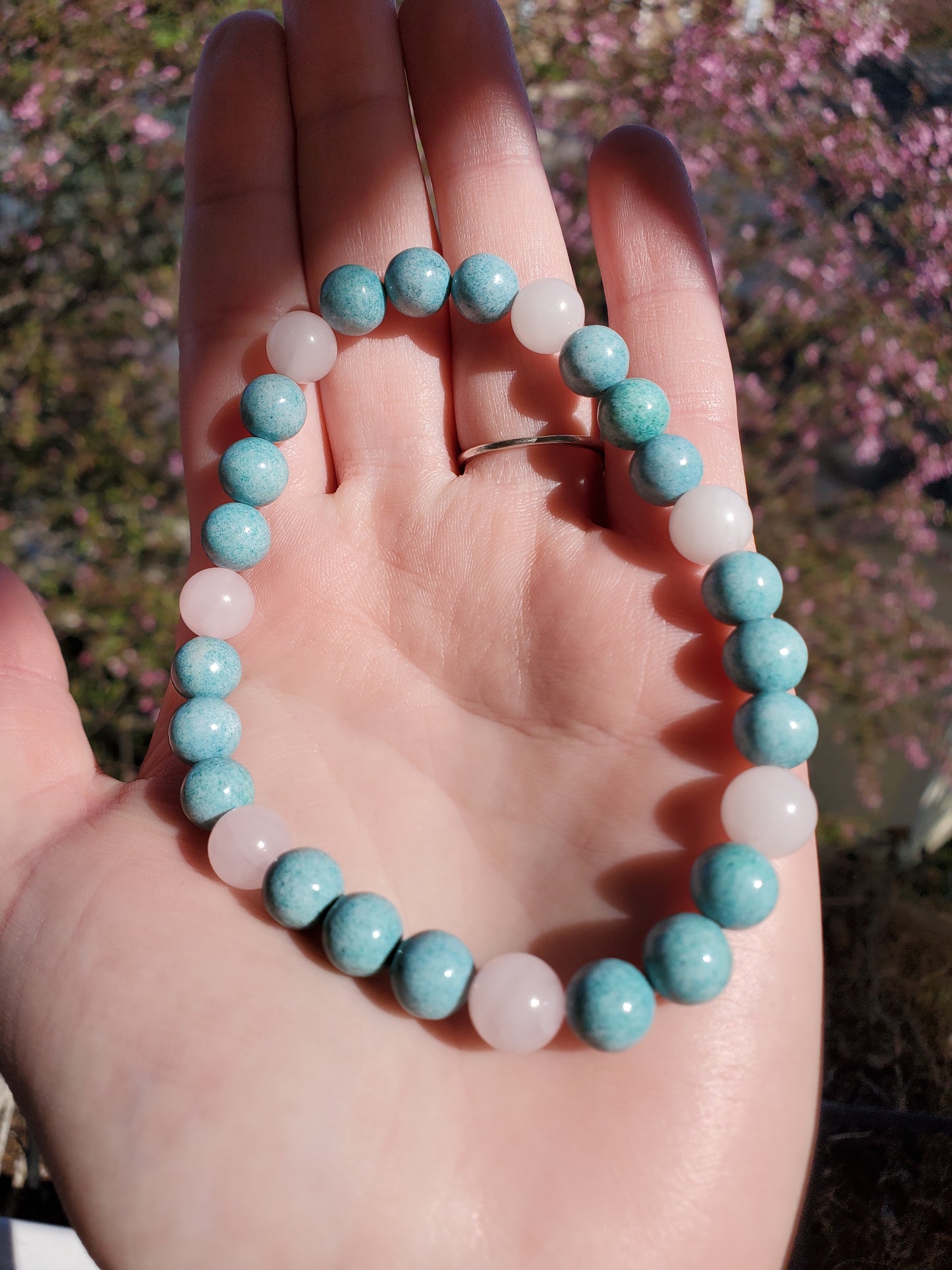 Amazonite and Rose Quartz