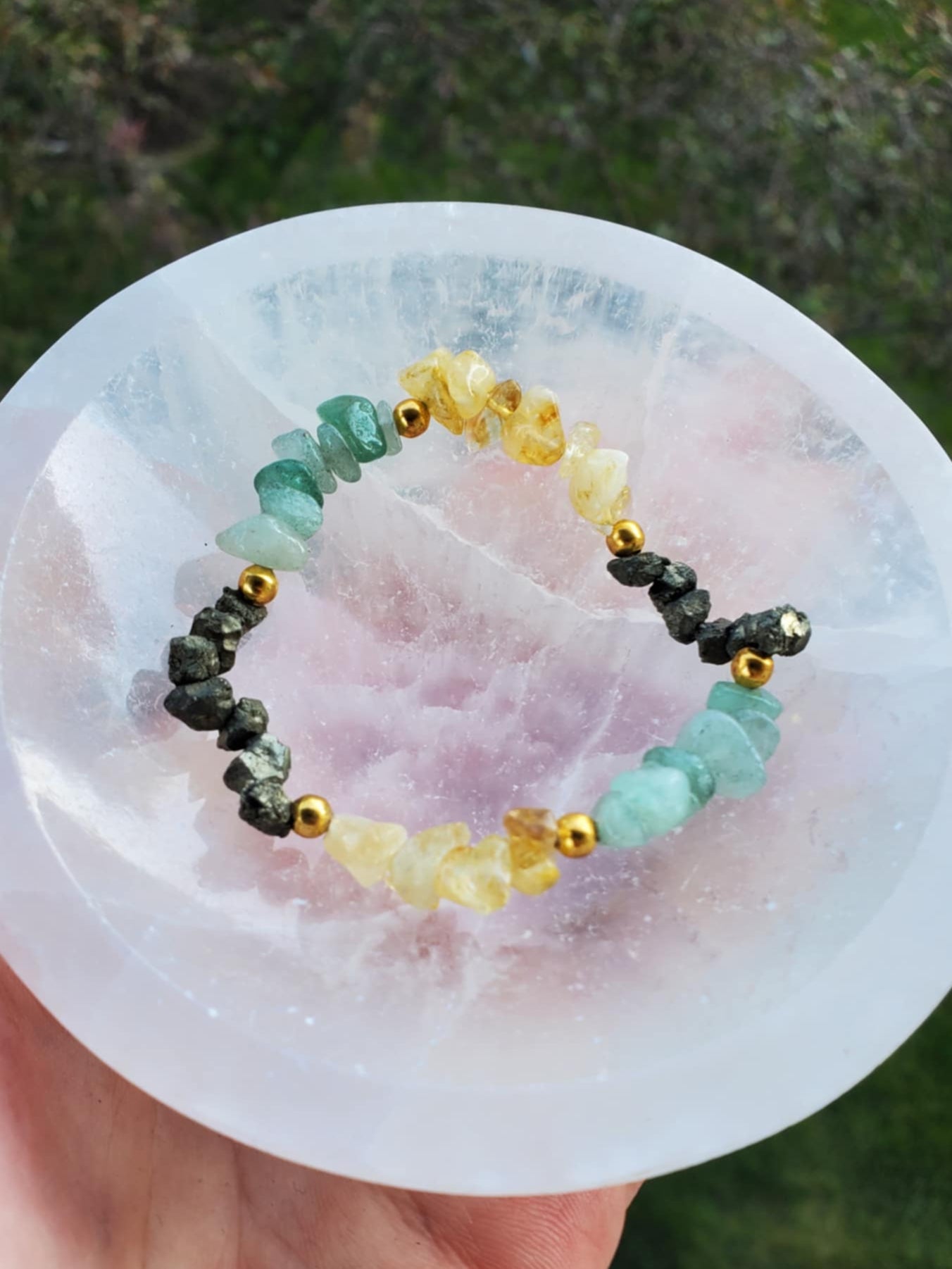 Aventurine, Citrine, & Pyrite