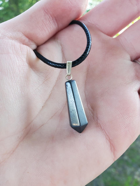 Hematite - Drilled Pendant