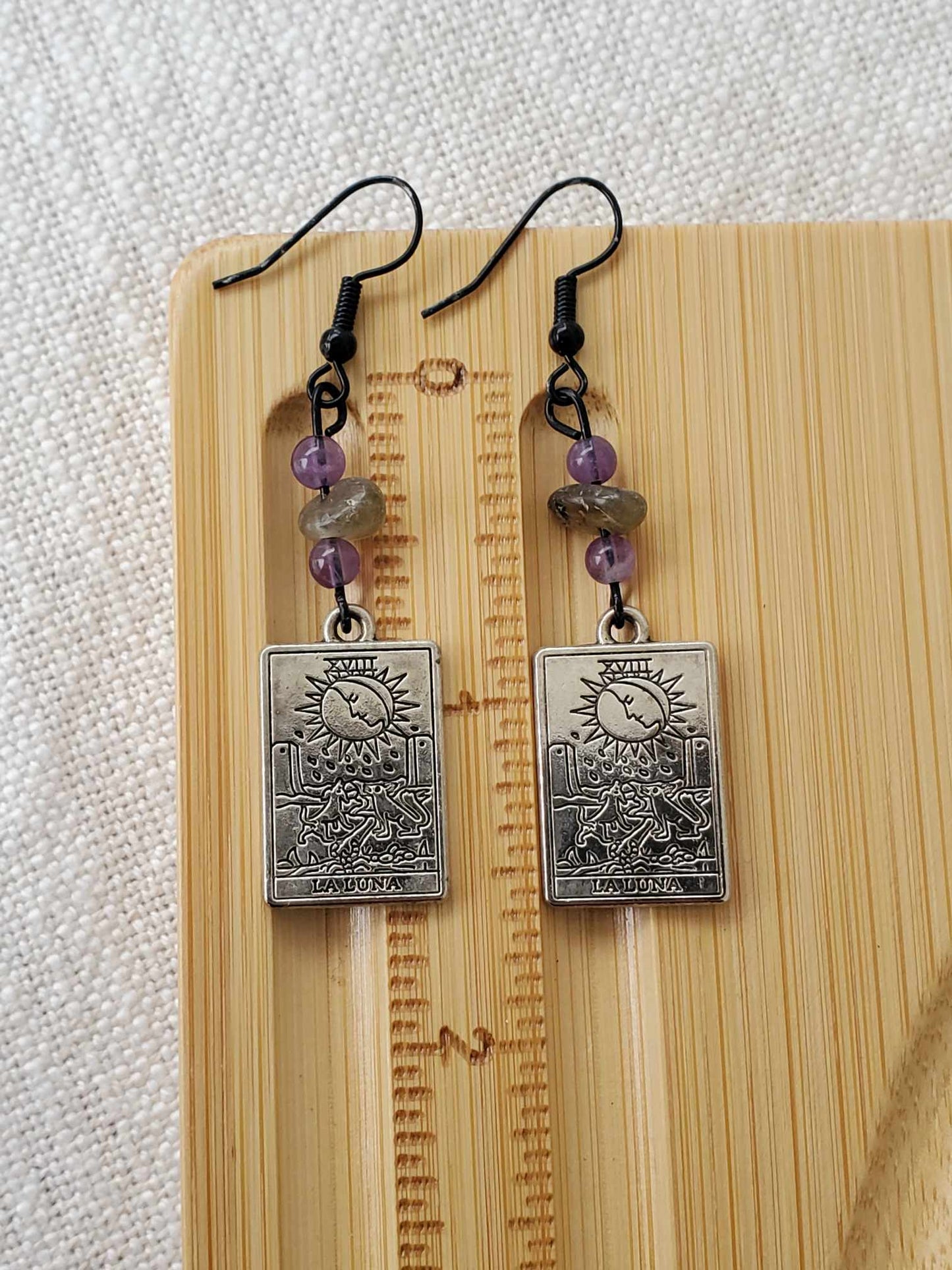 Earrings - "La Luna" Tarot