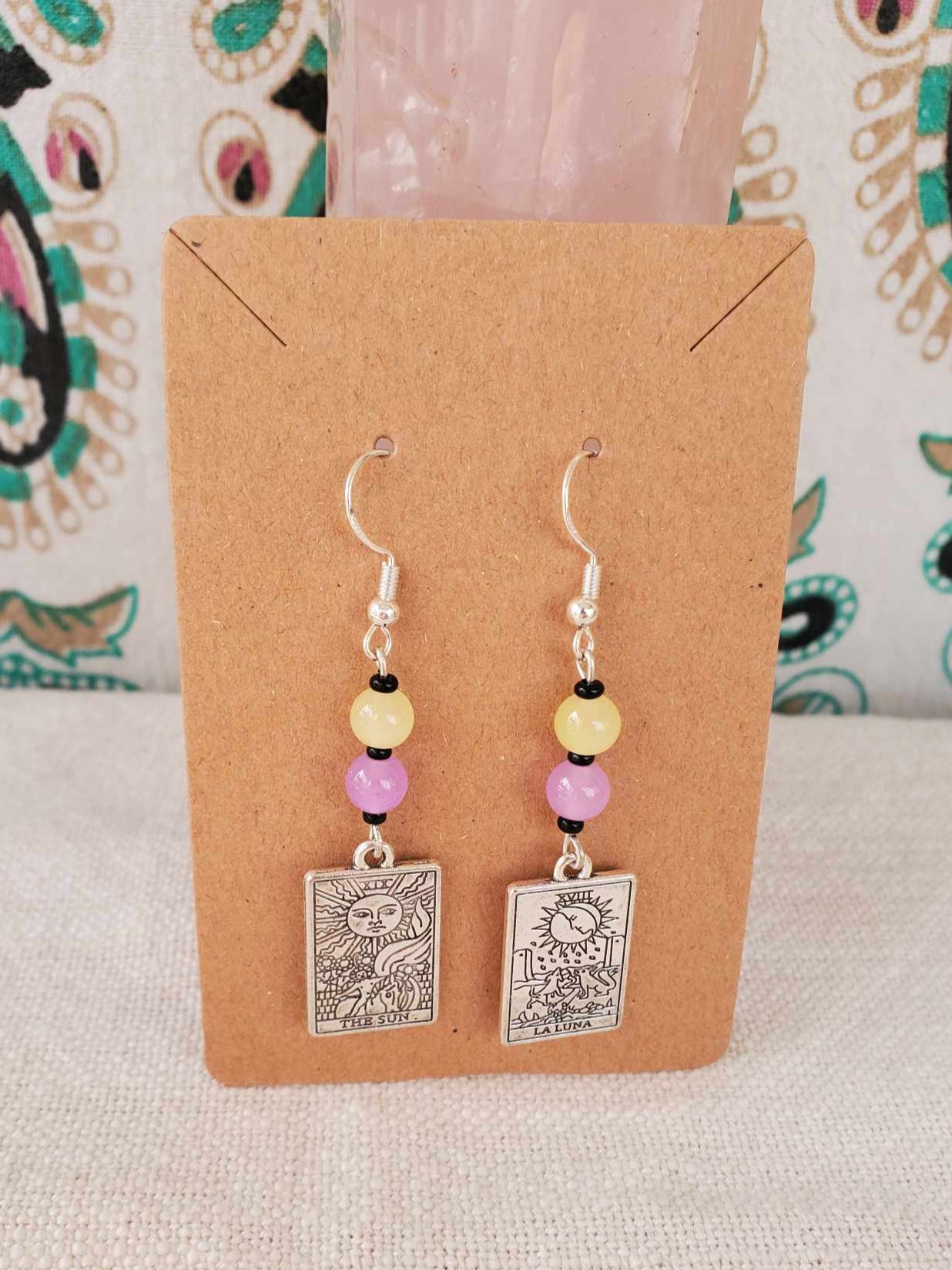Earrings - Silver Sun & Moon Tarot