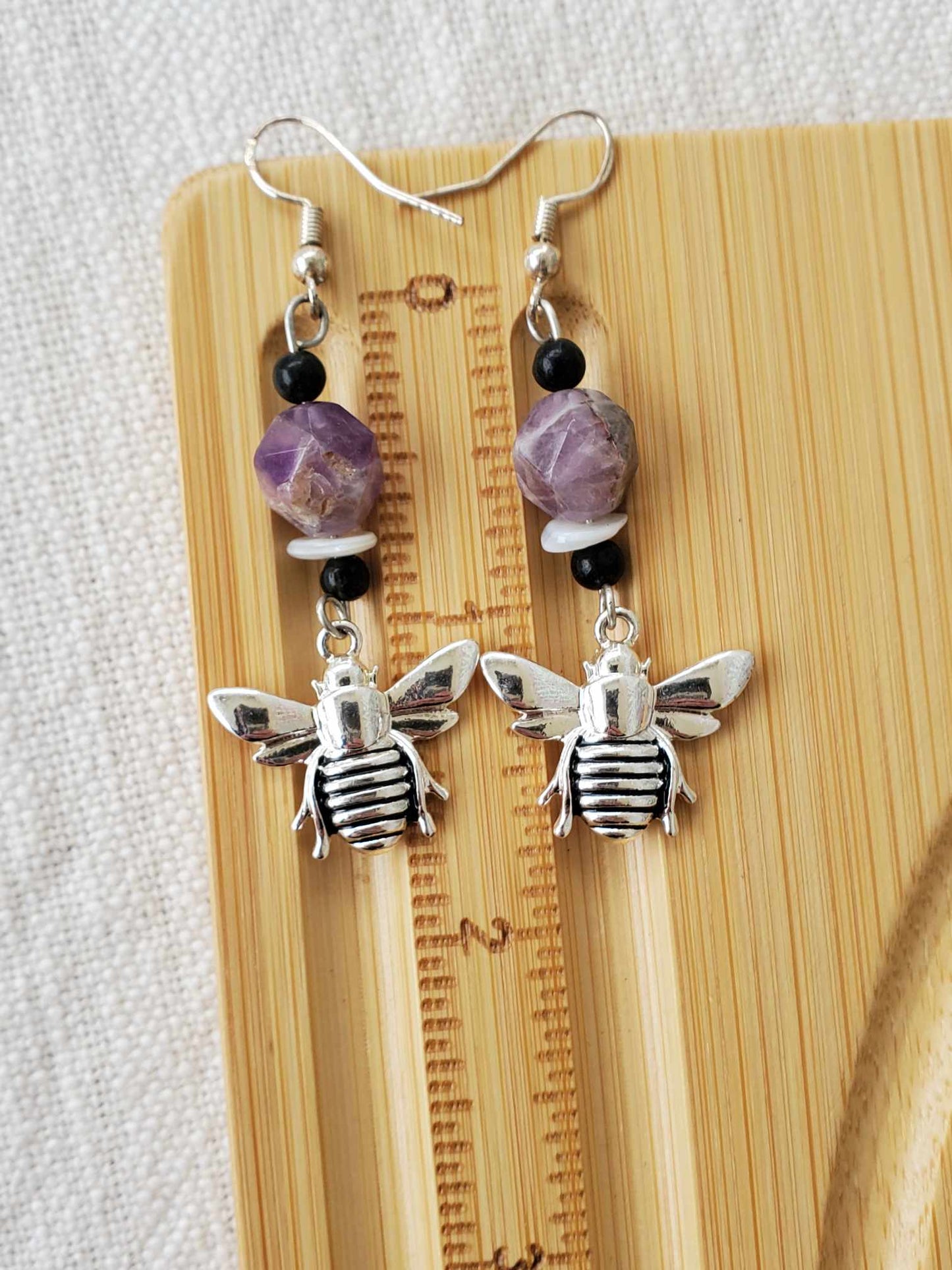 Earrings - "Queen Bee"