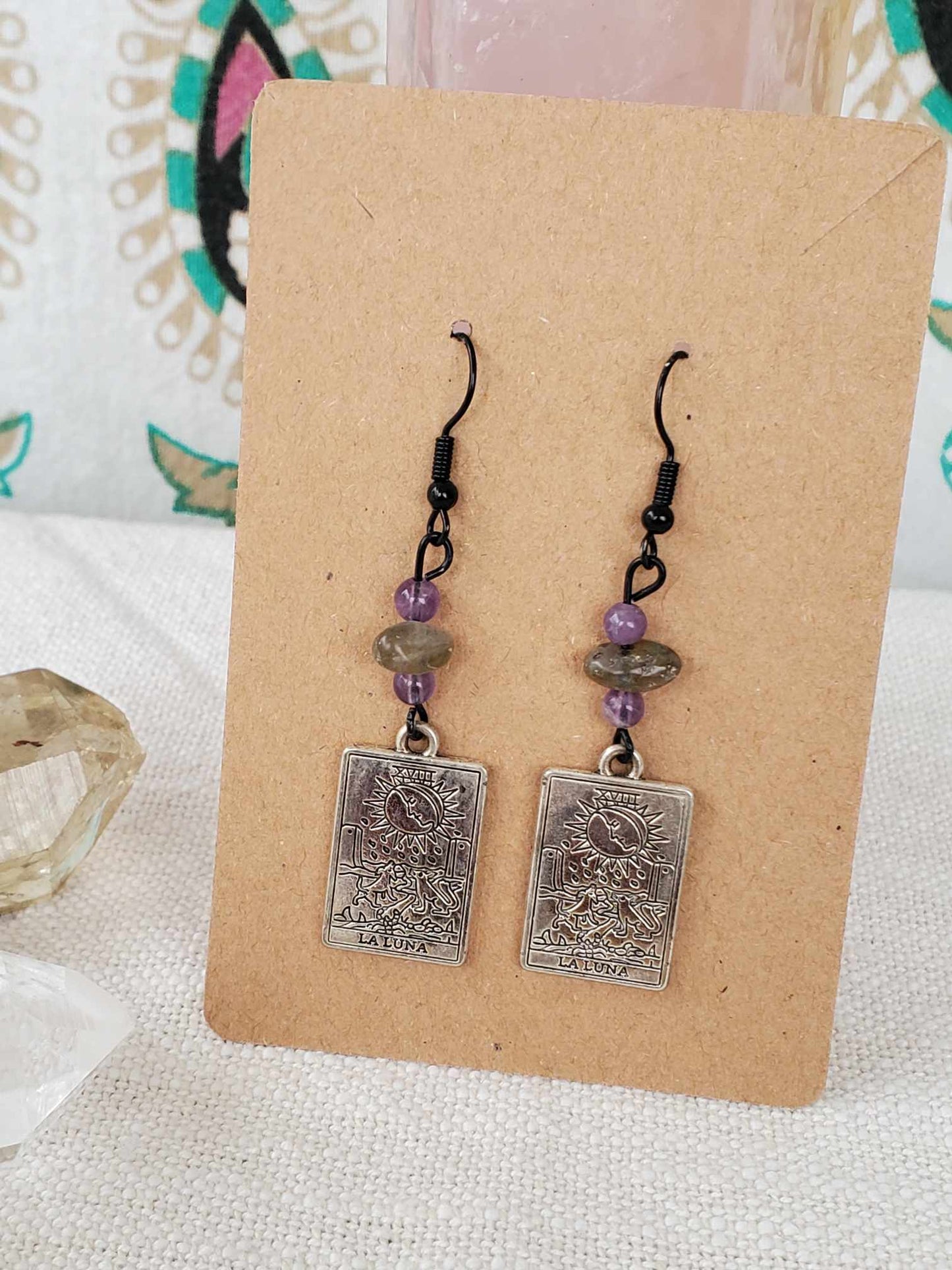 Earrings - "La Luna" Tarot