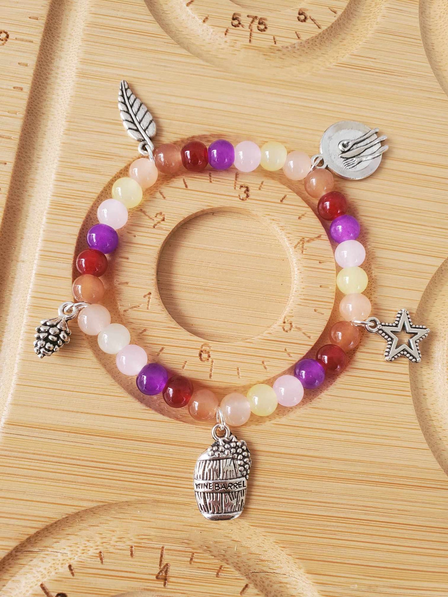 Wine & Dine Charm Bracelet