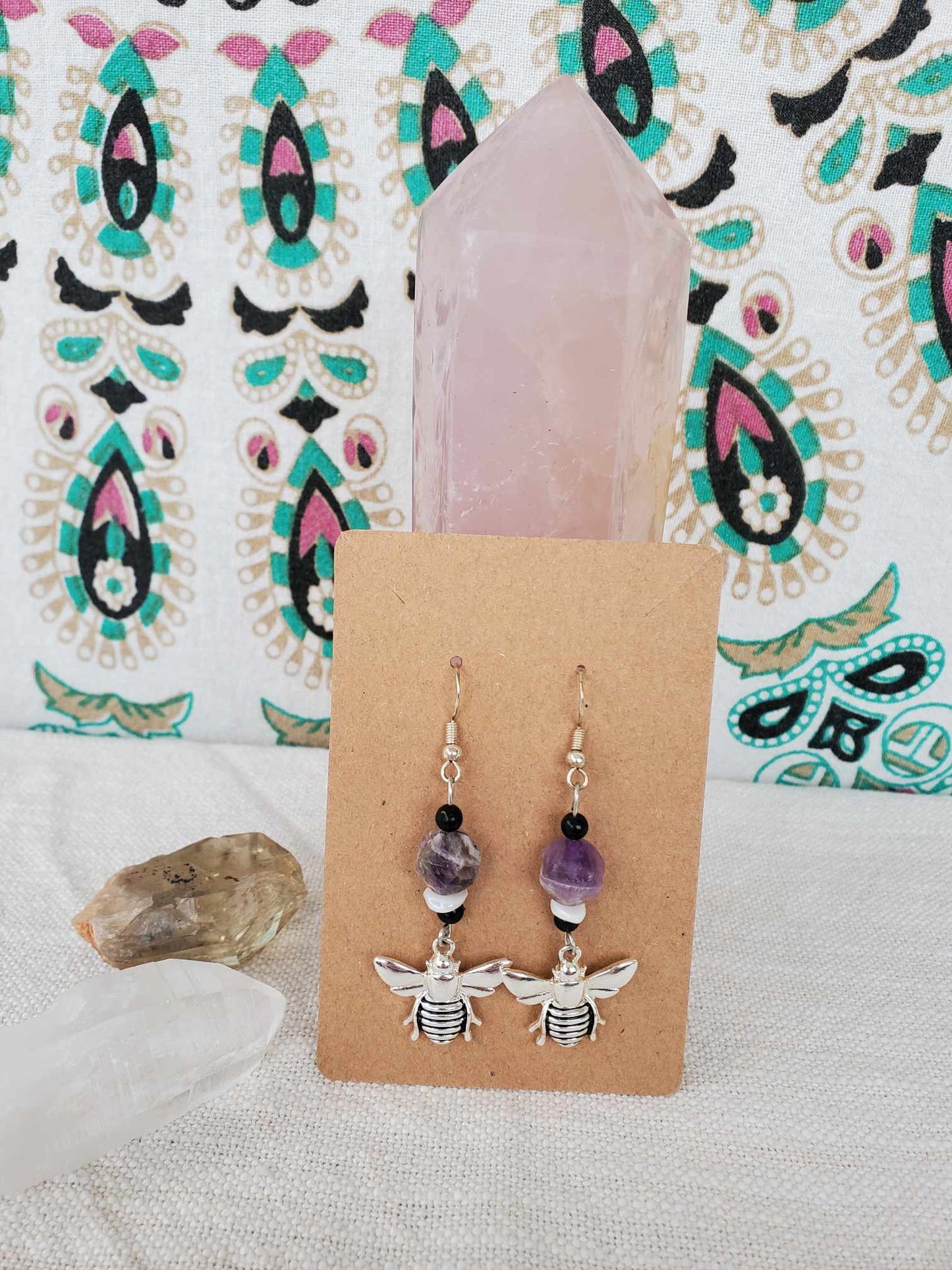 Earrings - "Queen Bee"