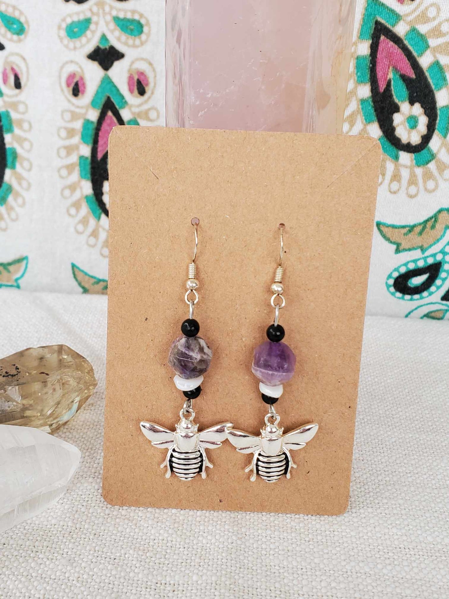 Earrings - "Queen Bee"