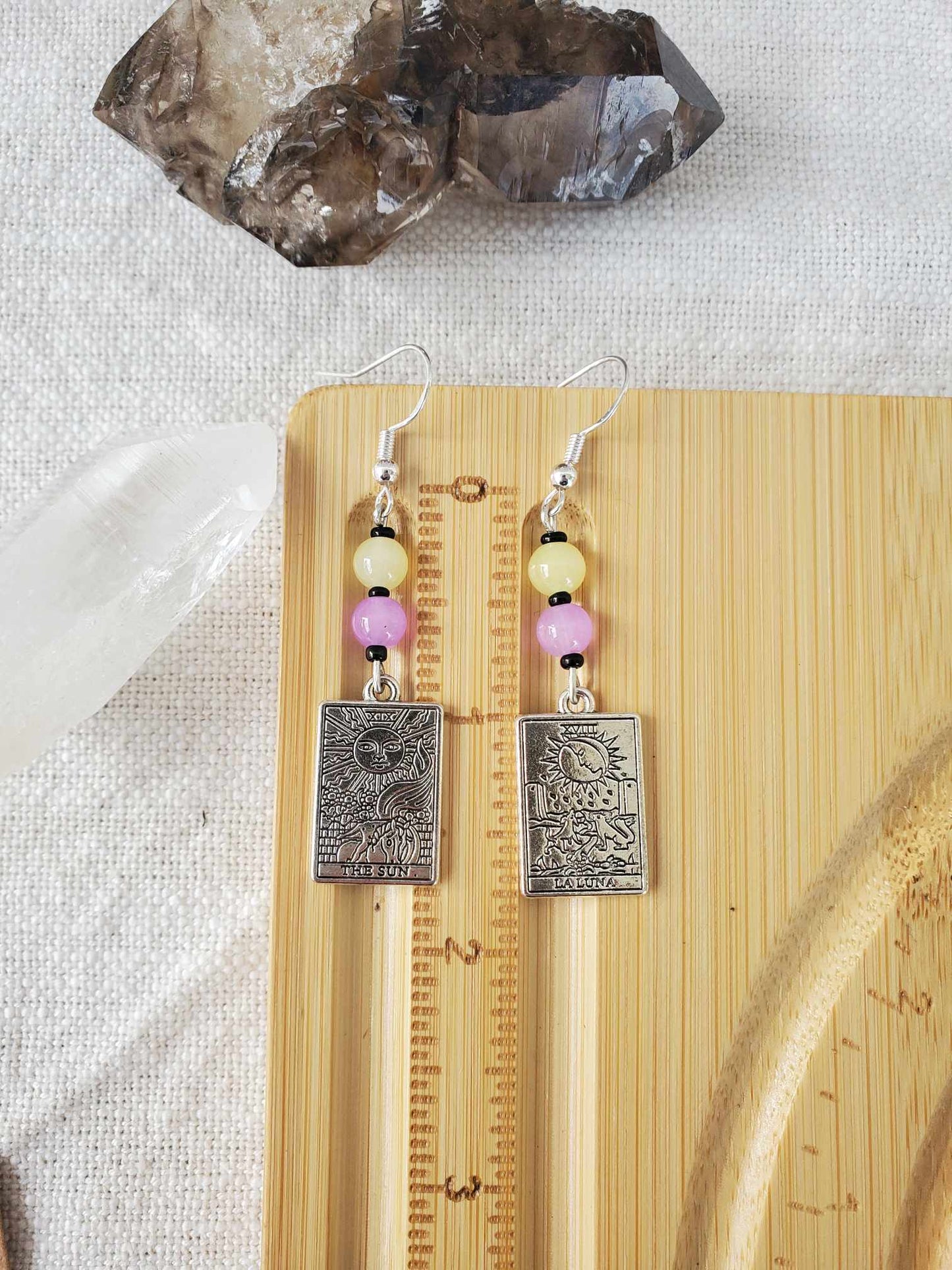 Earrings - Silver Sun & Moon Tarot