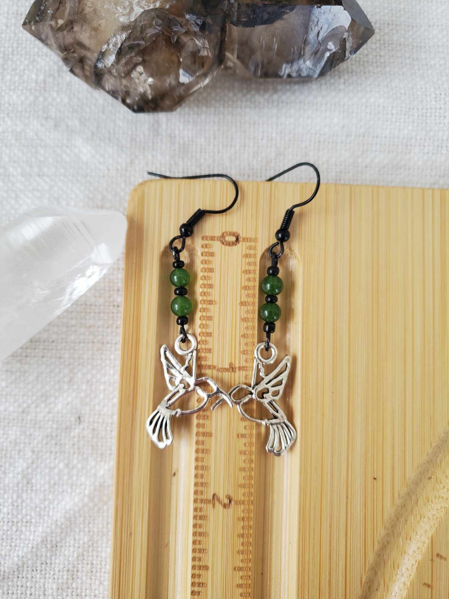 Earrings - "Hummingbird Heartbeat"