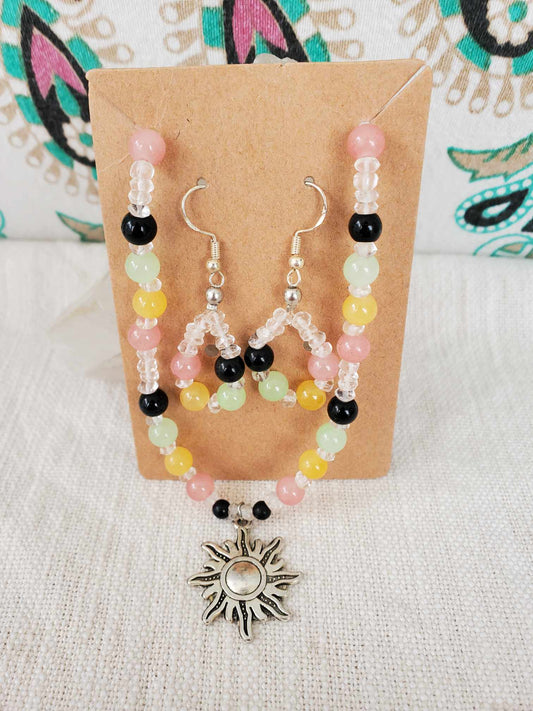 LITHA (Summer Solstice) - Earrings & Necklace Set