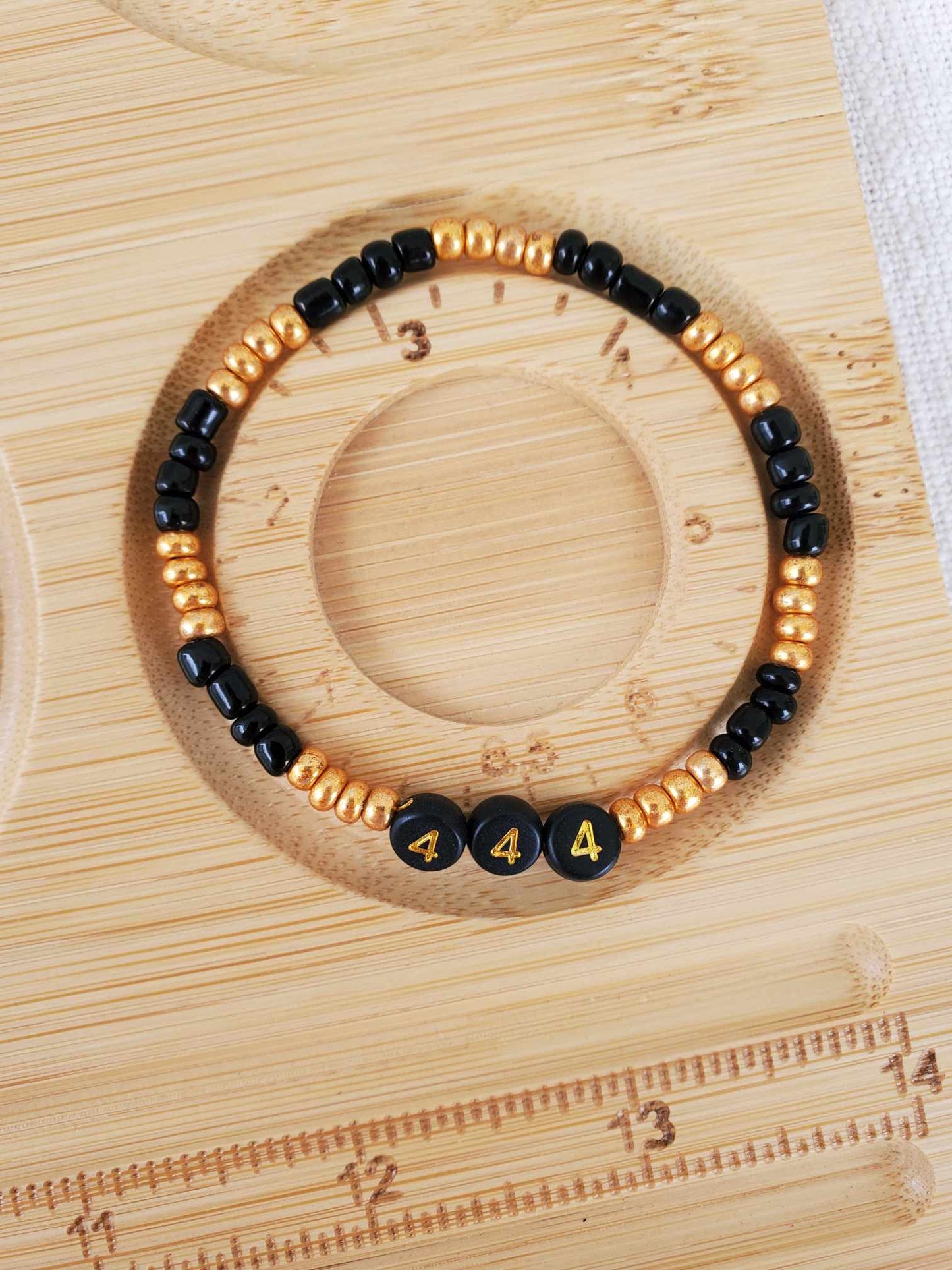 Angel Number 444 (Black & Gold)