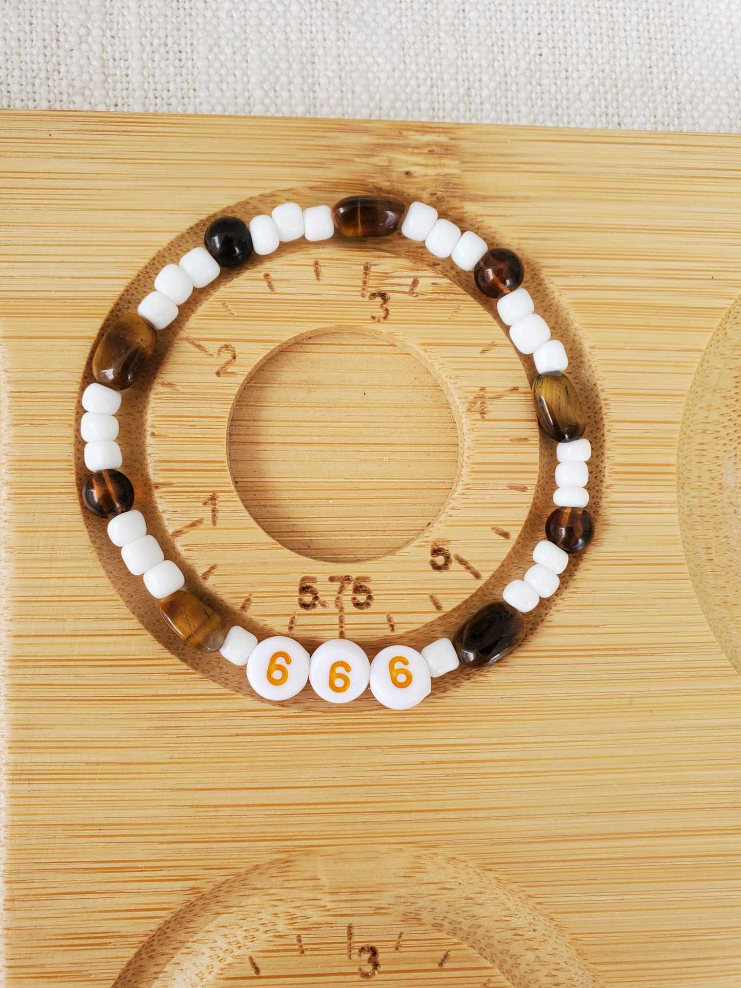 Angel Number 666 / 999 (White & Brown)