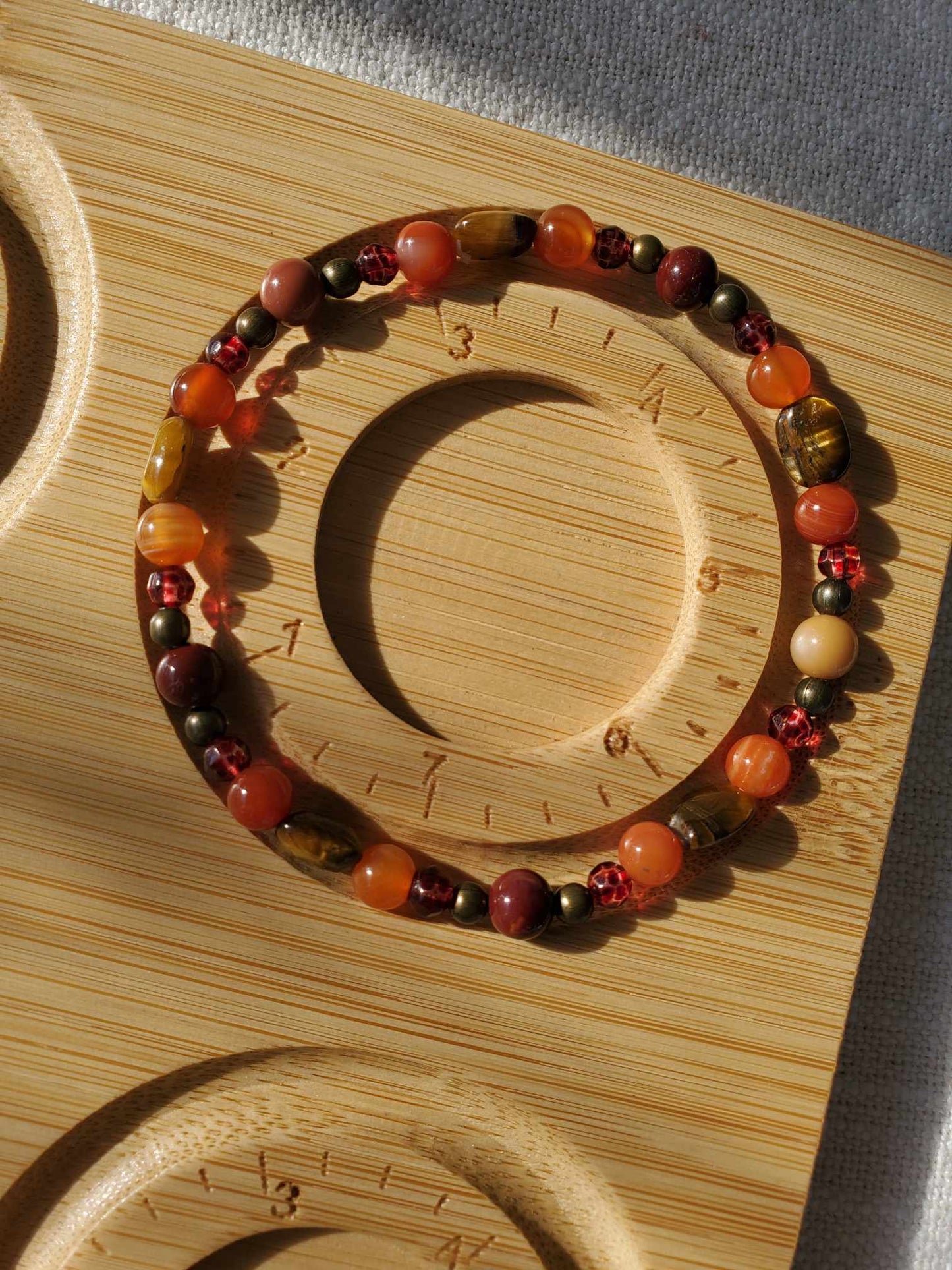 Carnelian, Garnet, Mookaite Jasper, & Tigers Eye
