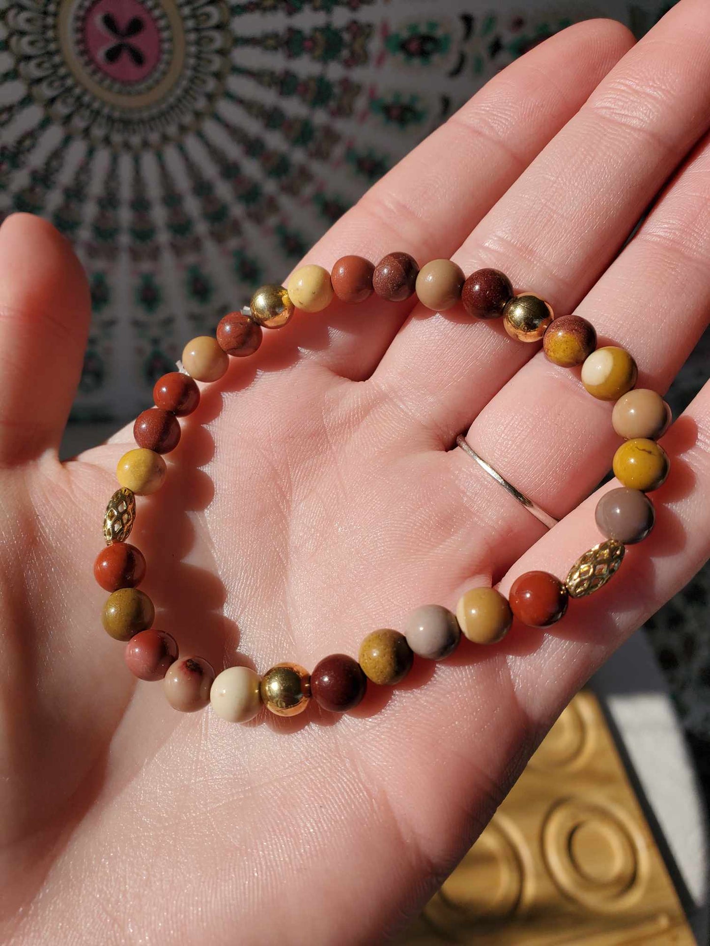 Mookaite Jasper w/ Gold Accents