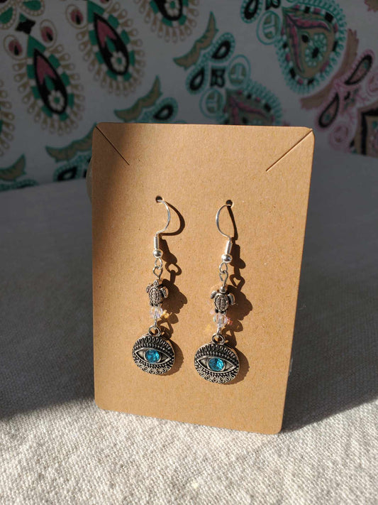 Earrings - Evil Eye x Turtles