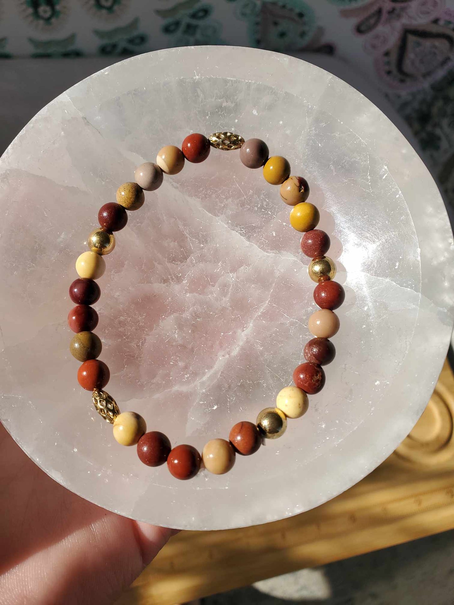 Mookaite Jasper w/ Gold Accents