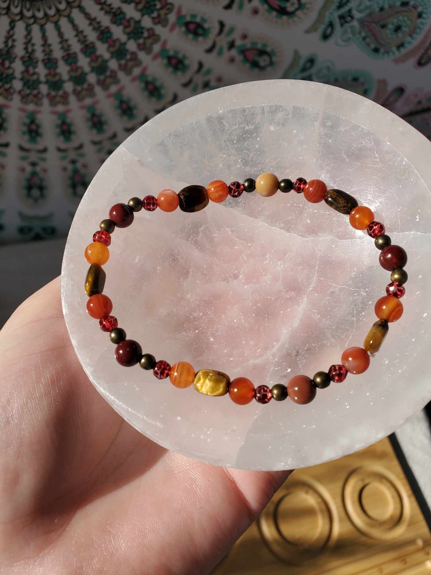 Carnelian, Garnet, Mookaite Jasper, & Tigers Eye