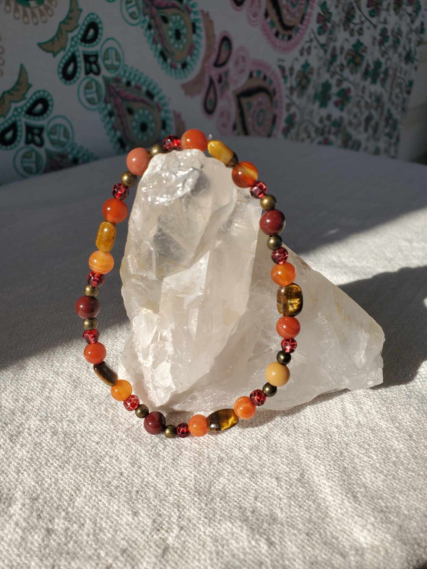 Carnelian, Garnet, Mookaite Jasper, & Tigers Eye