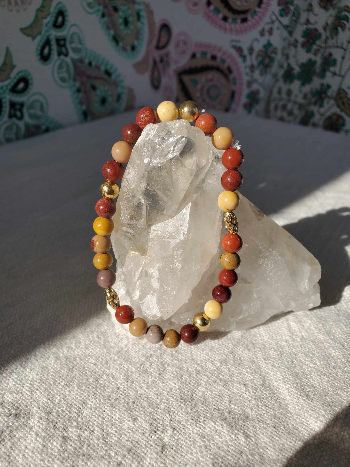 Mookaite Jasper w/ Gold Accents