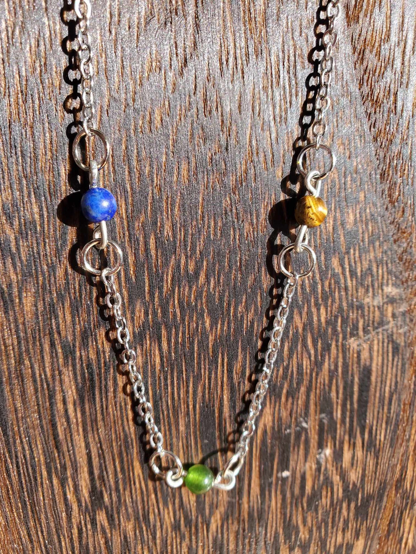 Chakra Balance Choker Necklace, 15"