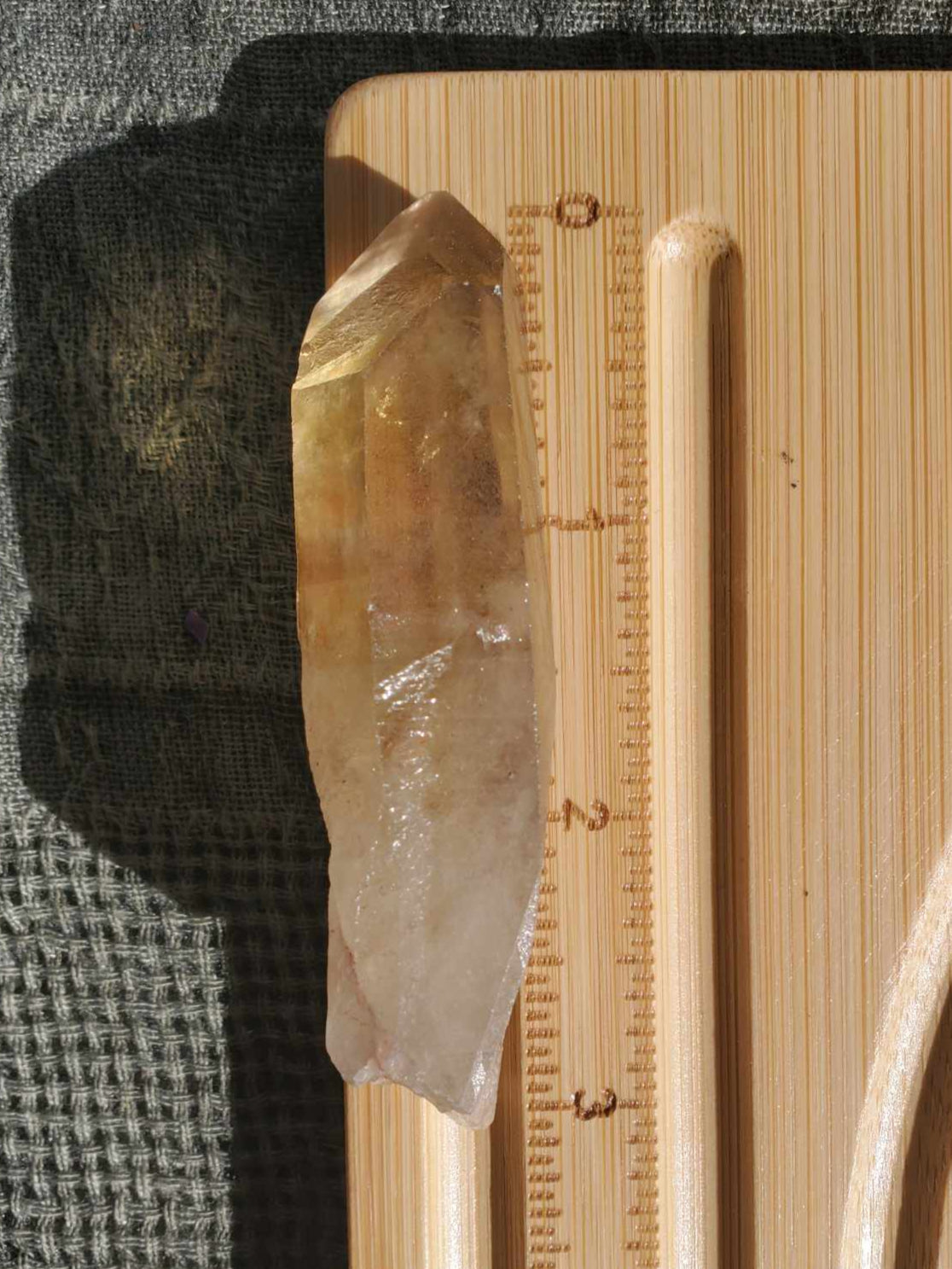 Natural Citrine Point, 3" - "Imperfect Isis"