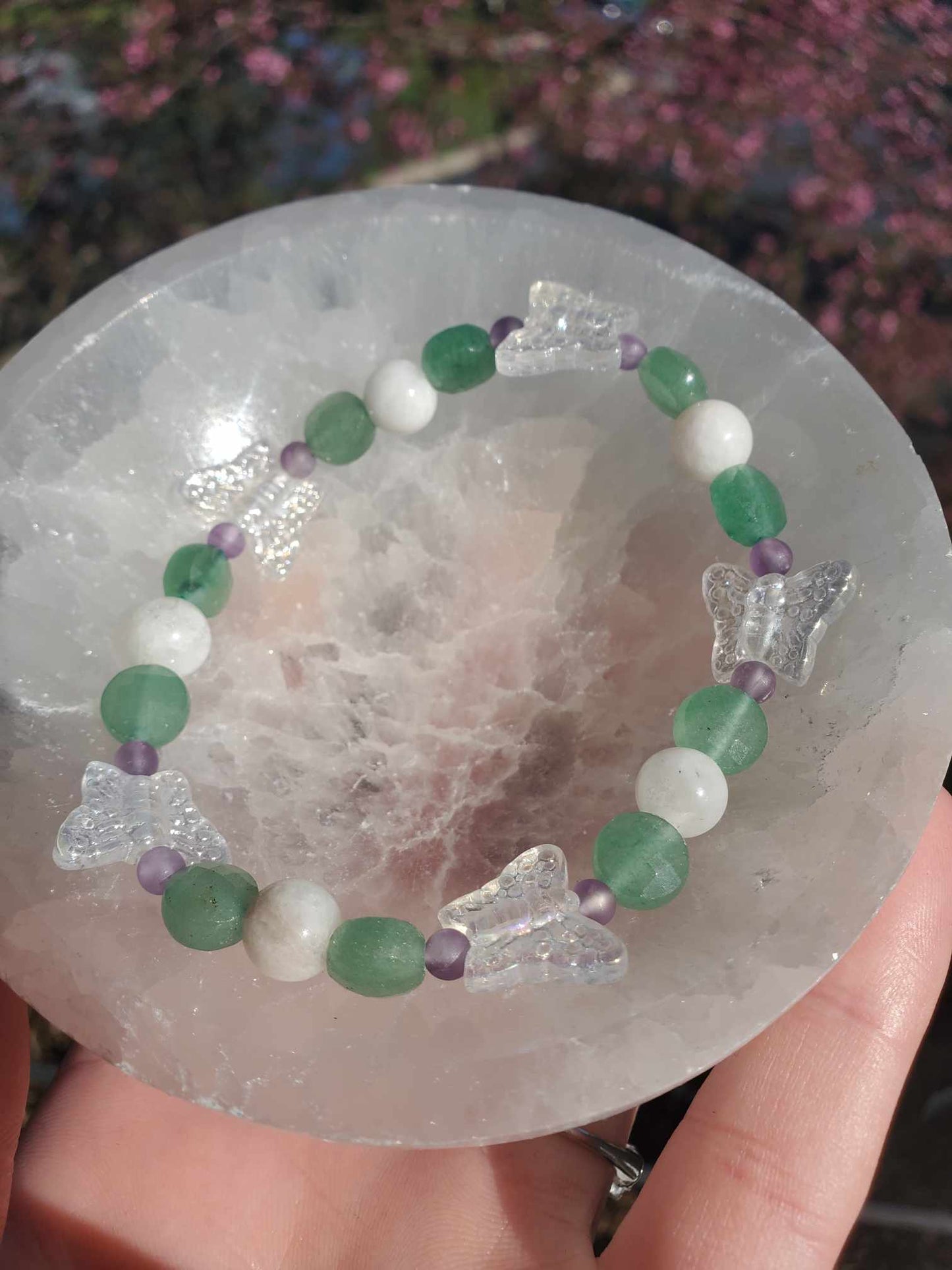 Butterflies w/ Amethyst, Aventurine, & Moonstone