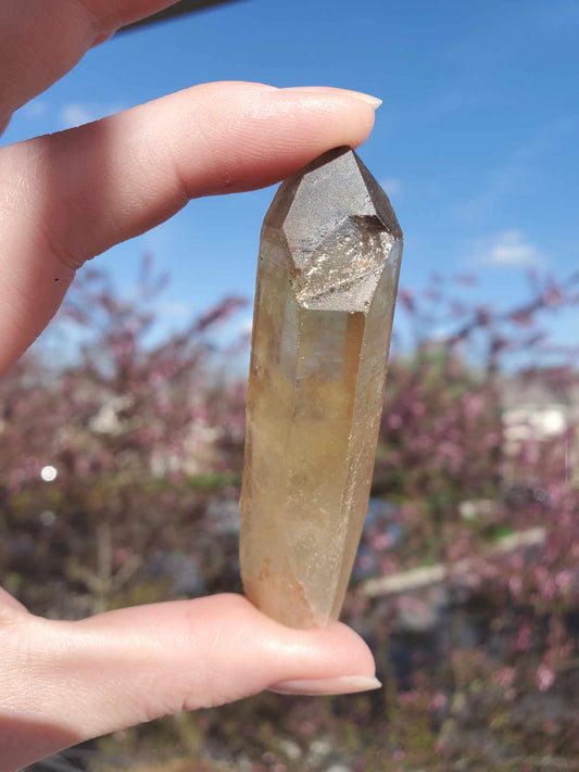 Natural Citrine Point, 3" - "Imperfect Isis"