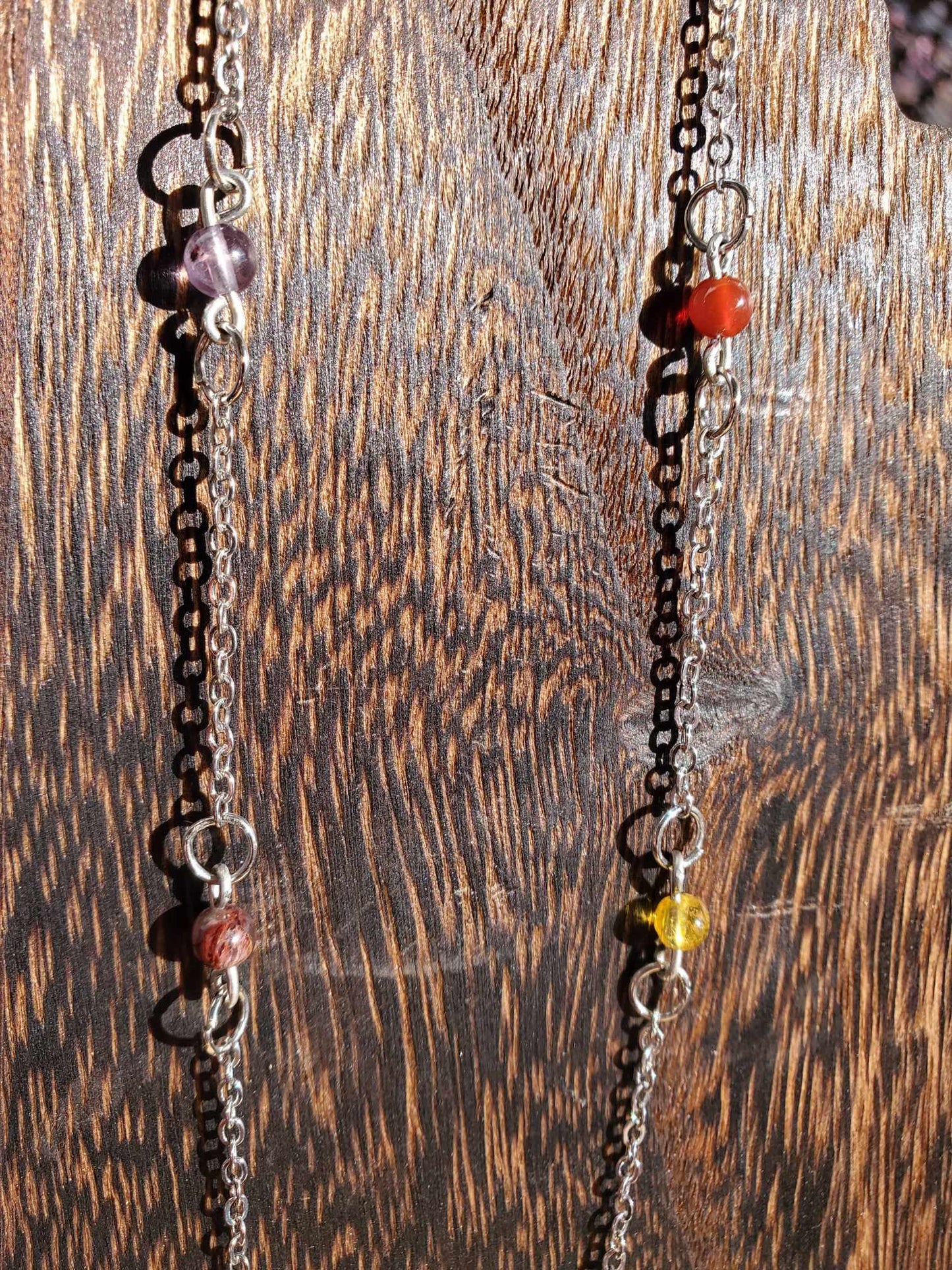 Chakra Balance Choker Necklace, 15"