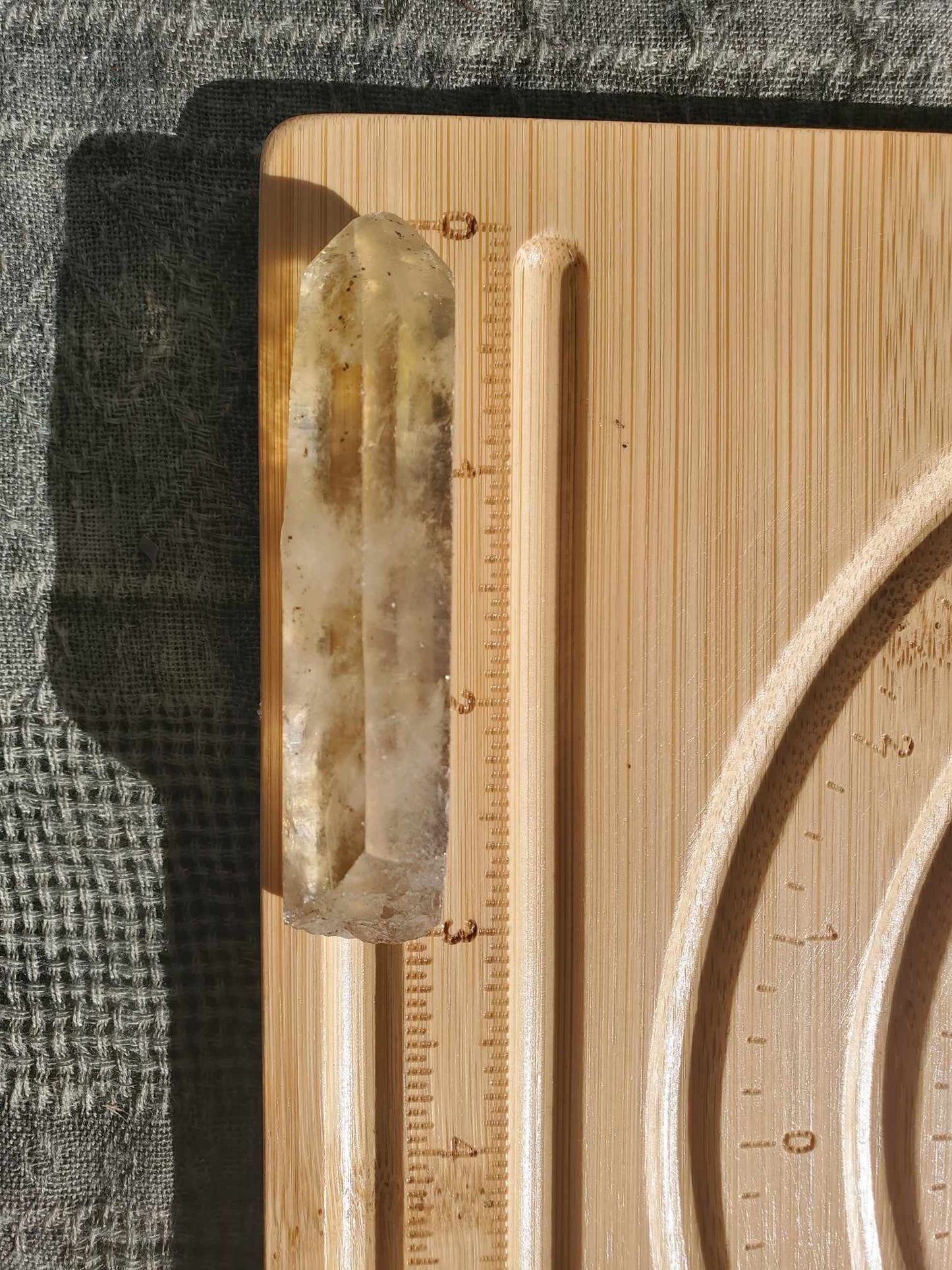 Natural Citrine Point, 3" - "Honey Stick"