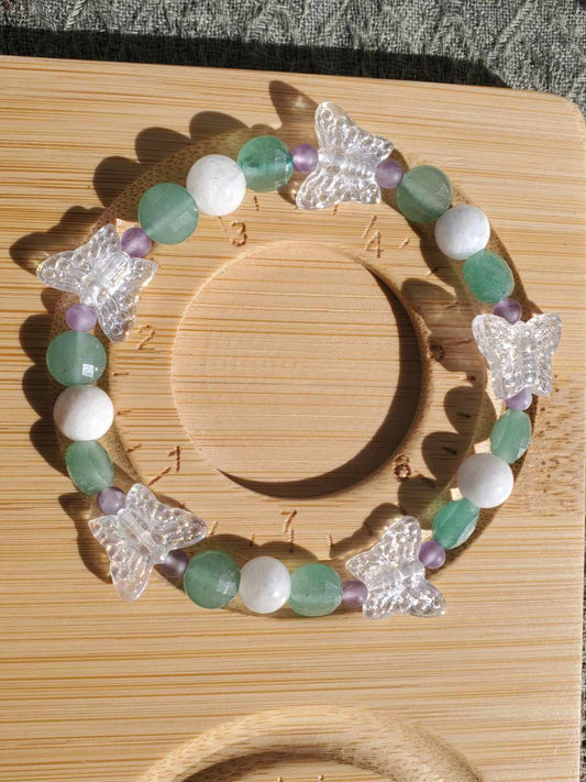 Butterflies w/ Amethyst, Aventurine, & Moonstone