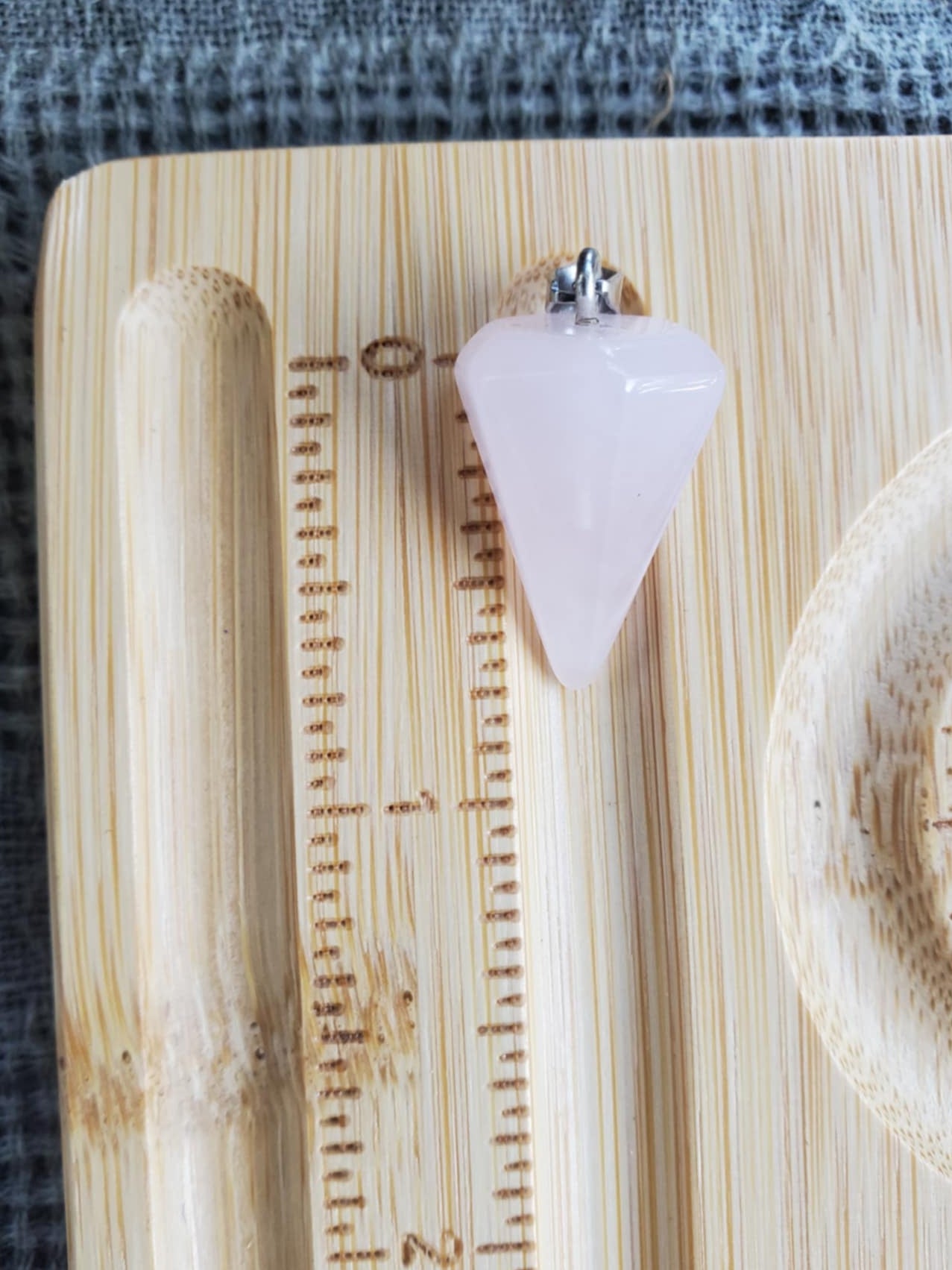 Rose Quartz Pendulum - Drilled Pendant