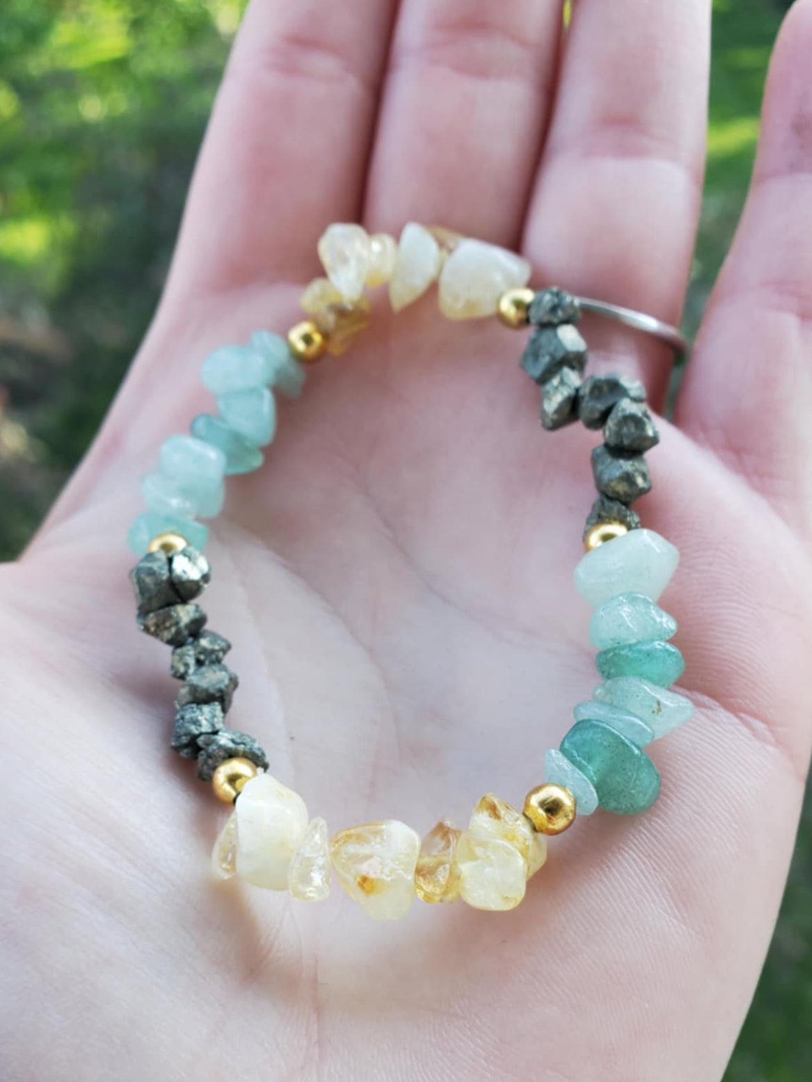 Aventurine, Citrine, & Pyrite