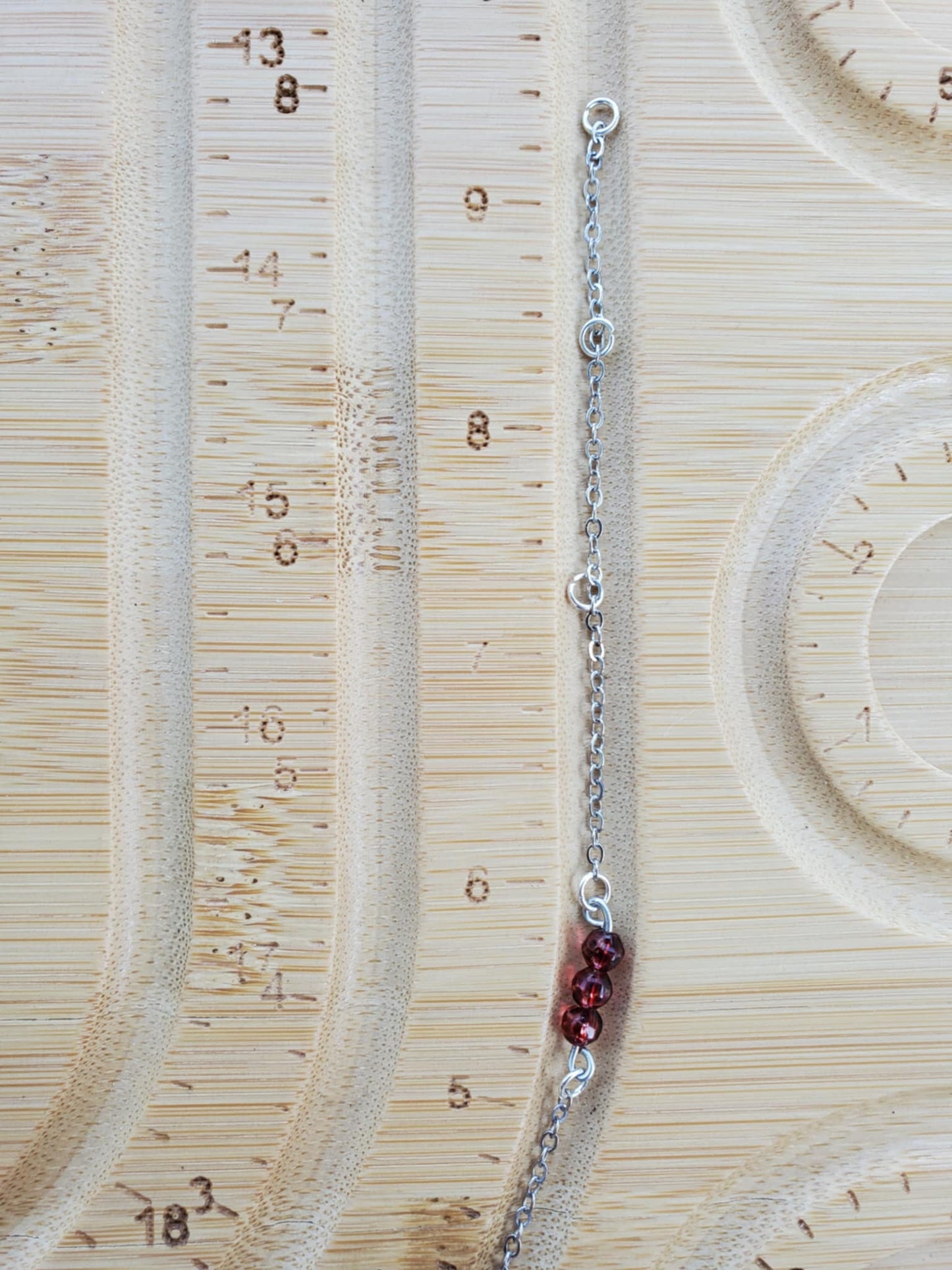 "Lunar Balance" - Obsidian, Garnet & Moonstone
