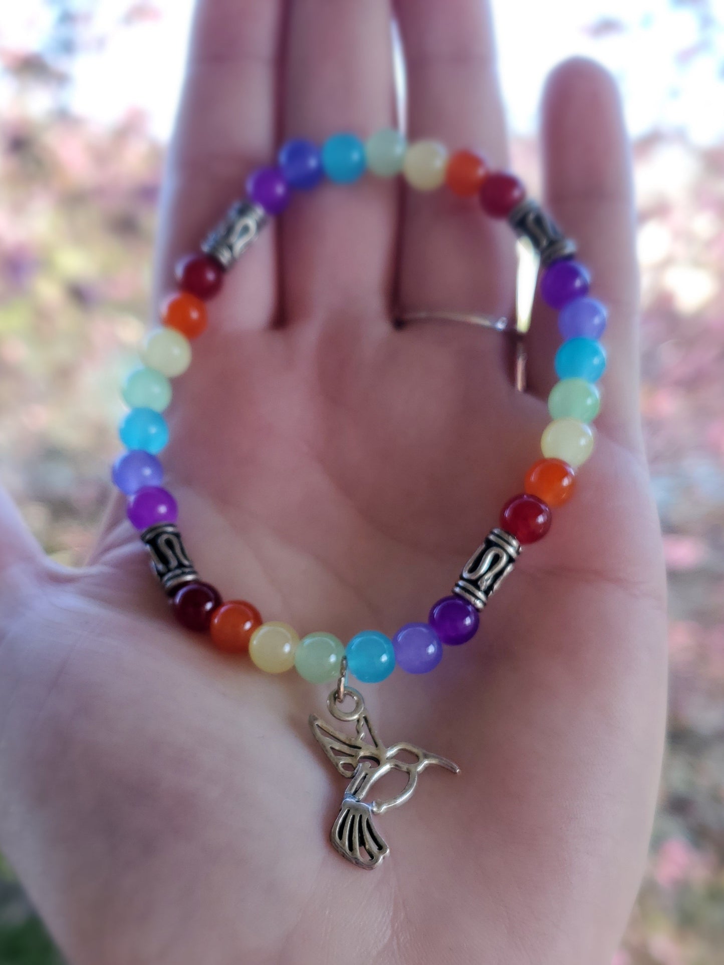 Hummingbird - Rainbow / Chakra Bracelet