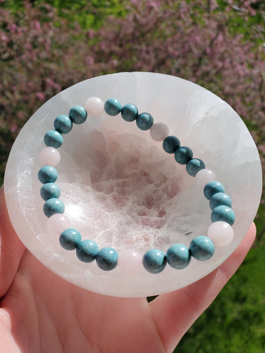 Amazonite and Rose Quartz