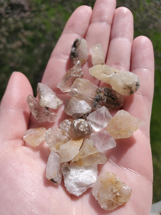 Raw Golden Rutile Quartz Bundle