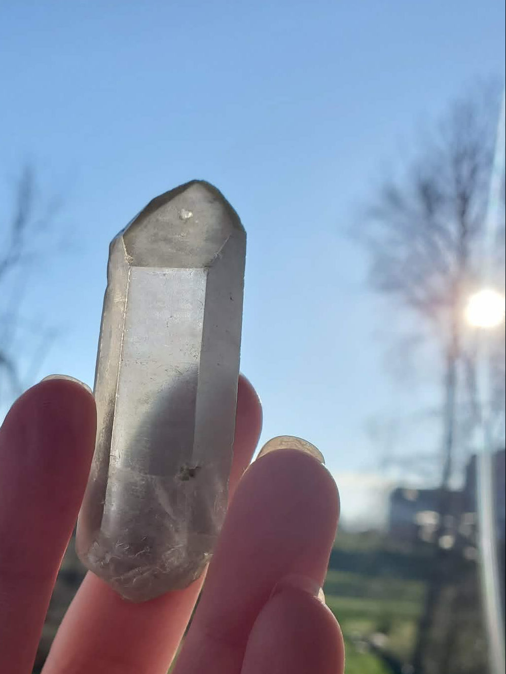 Quartz with Chlorite - Misty Moss Point