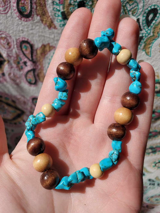 Turquoise and Wood