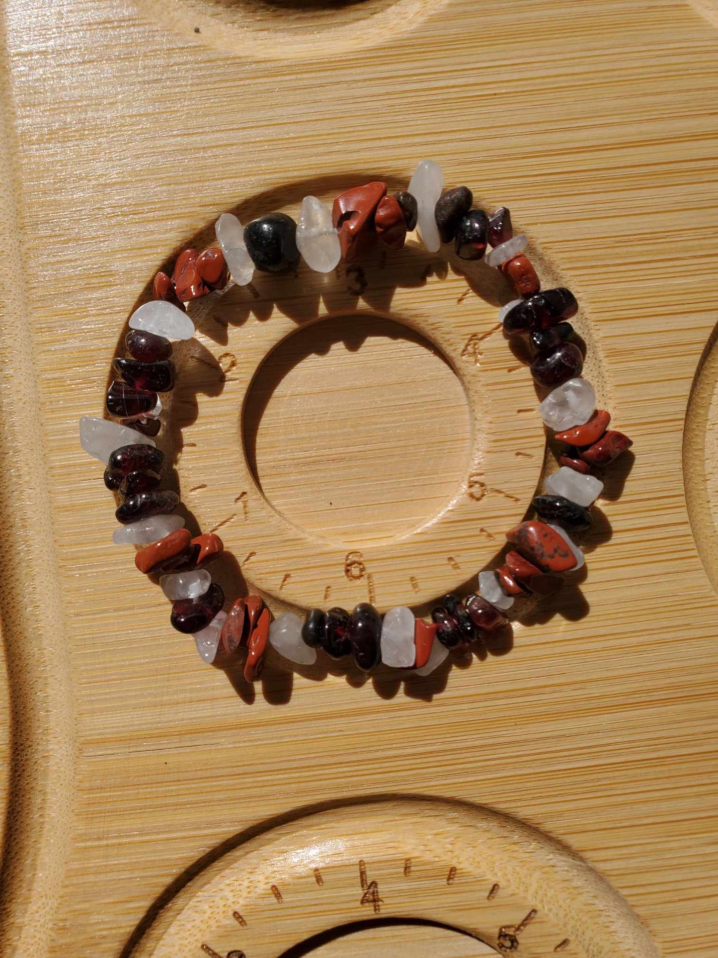 Red Jasper, Garnet and Clear Quartz