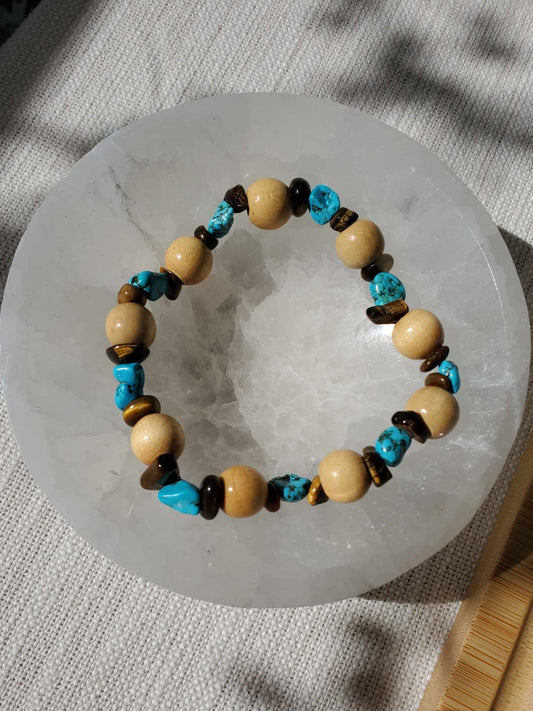 Turquoise, Tiger's Eye and Wood