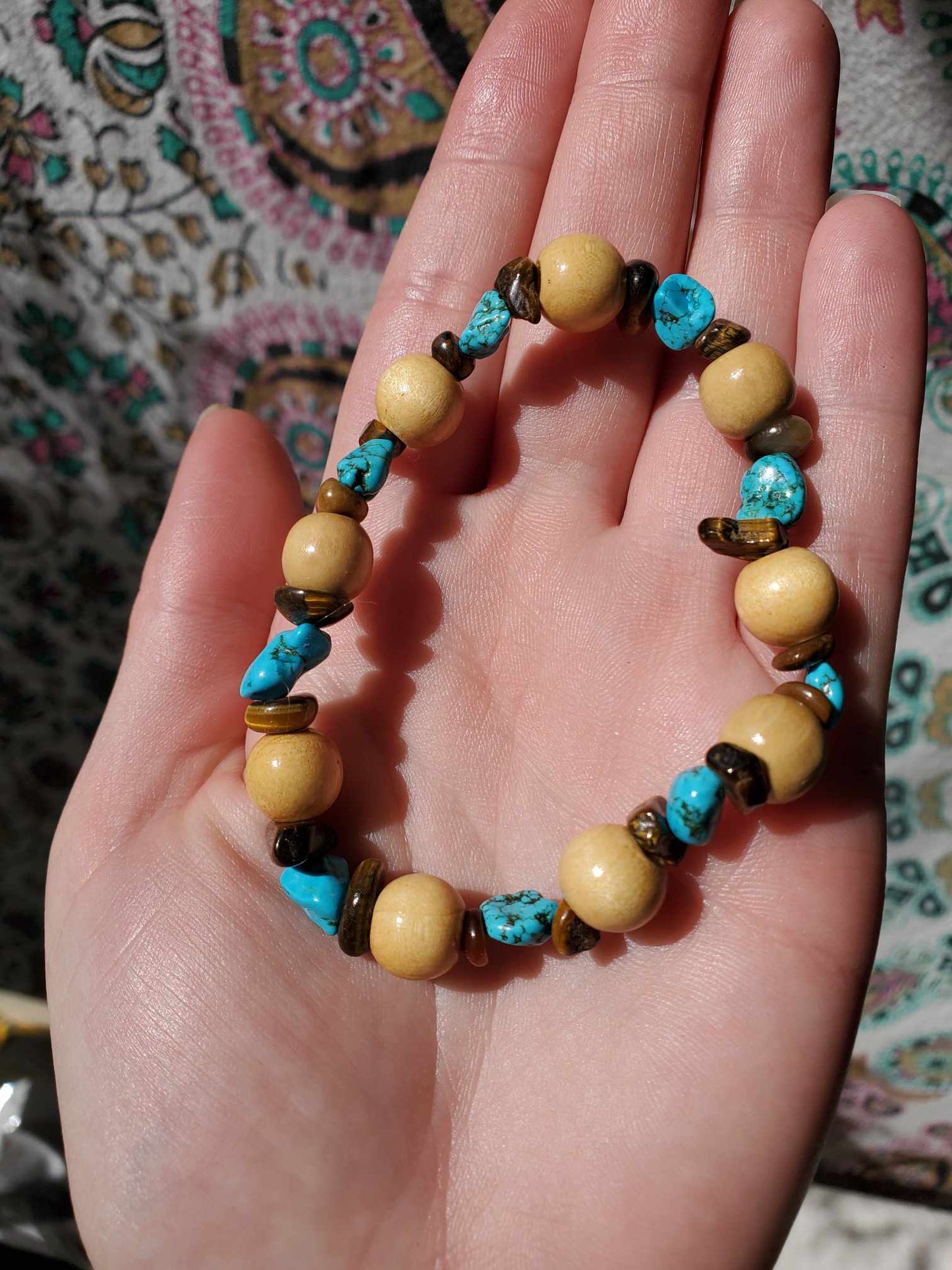 Turquoise, Tiger's Eye and Wood