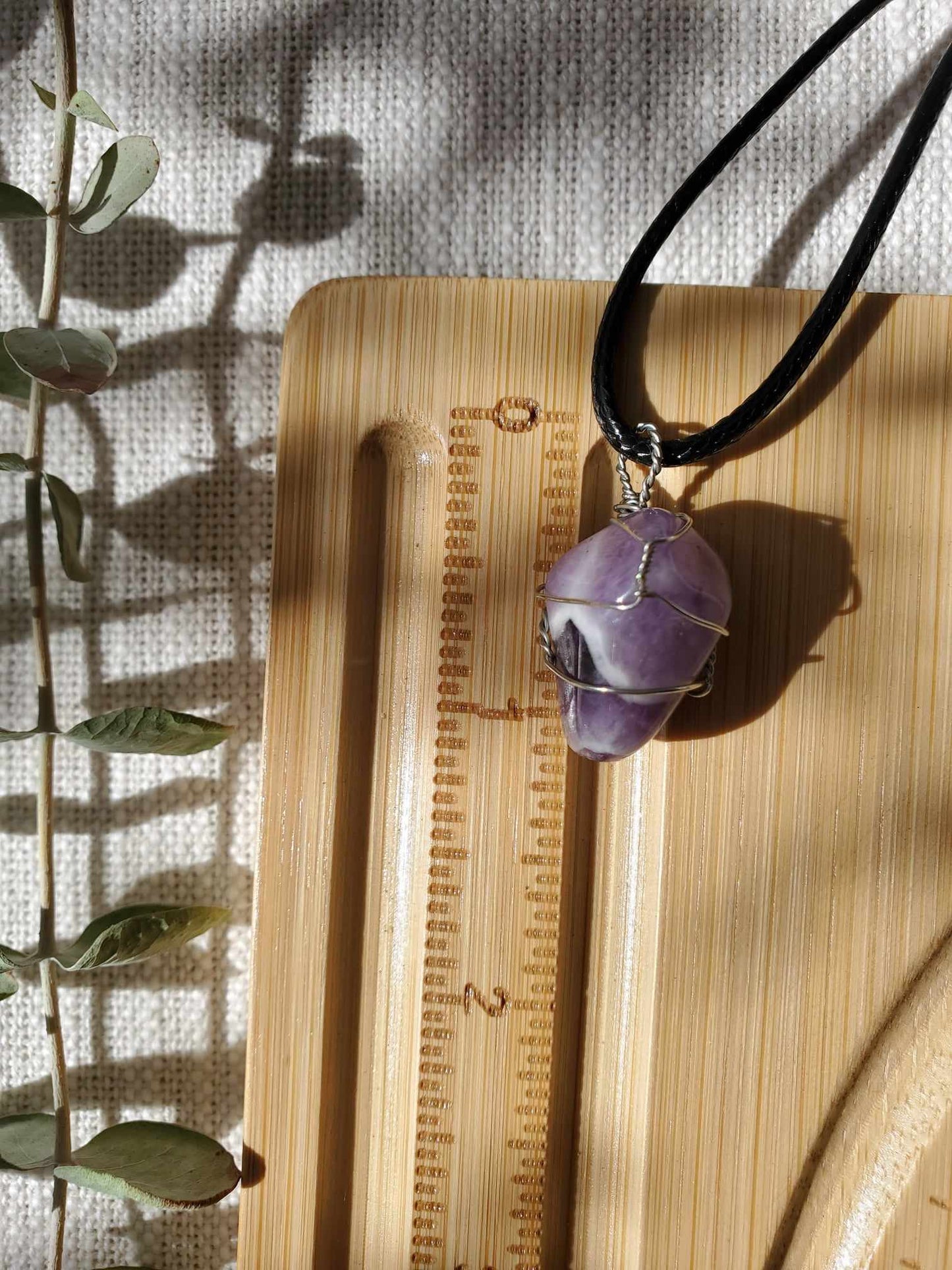 Amethyst in Silver Wire