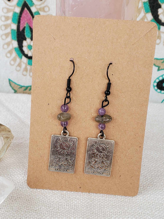 Earrings - "La Luna" Tarot