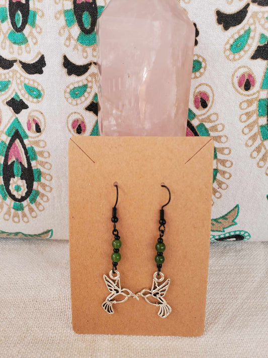 Earrings - "Hummingbird Heartbeat"