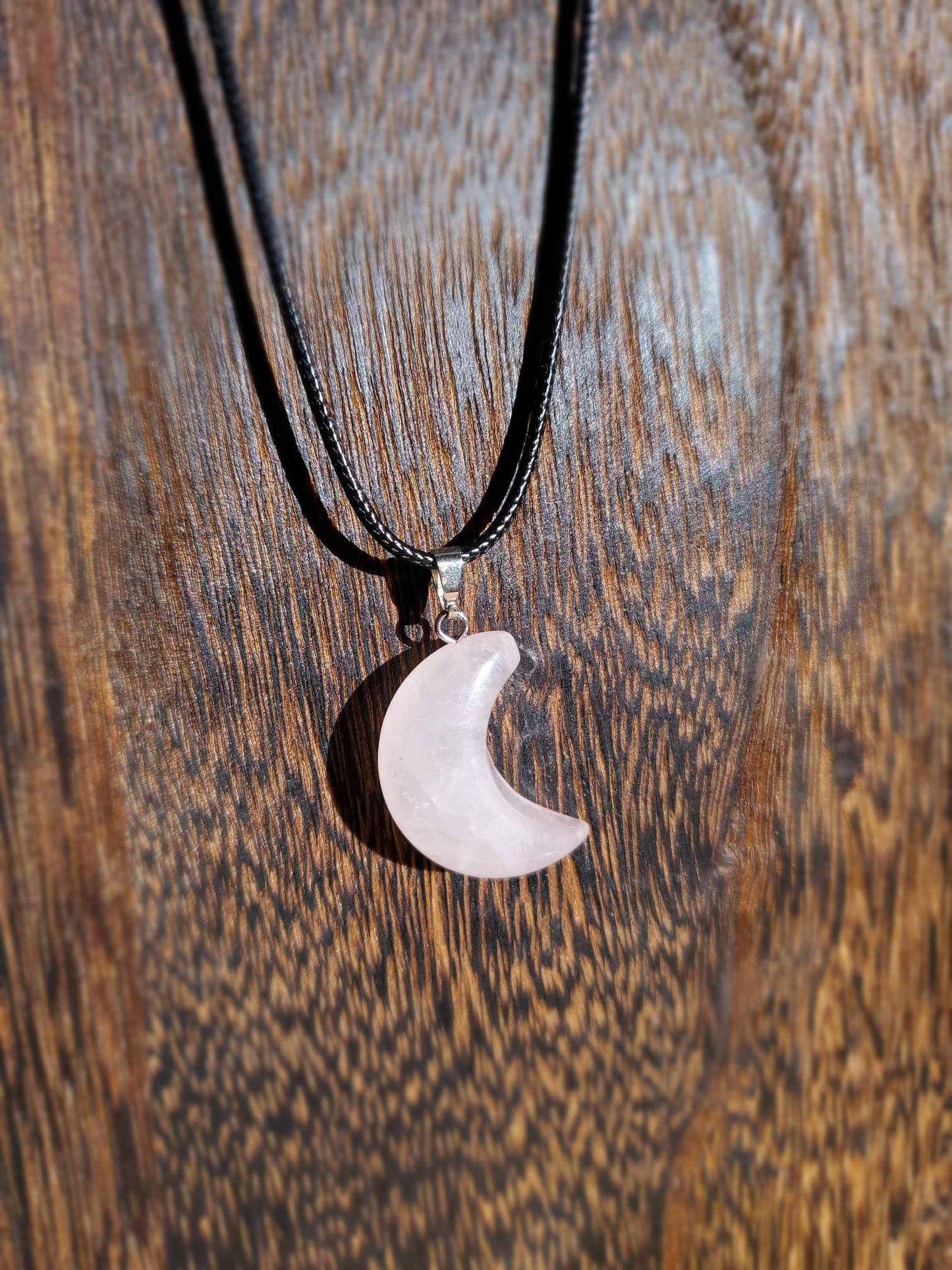 Rose Quartz Crescent Moon