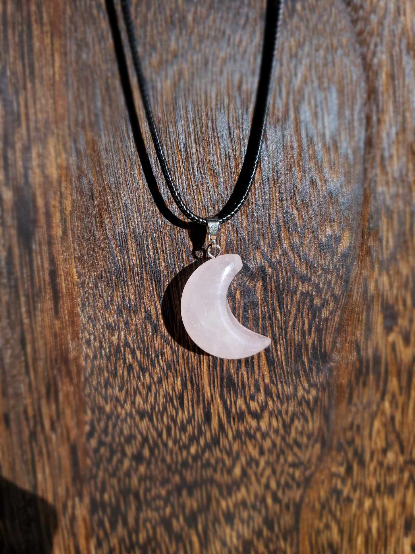 Rose Quartz Crescent Moon