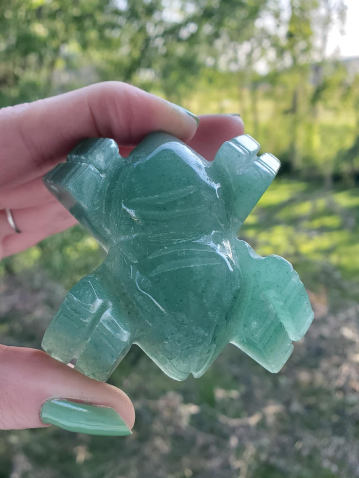 Green Aventurine Spider