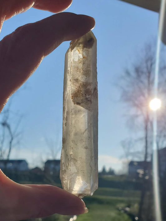Quartz with Chlorite - Double Terminated