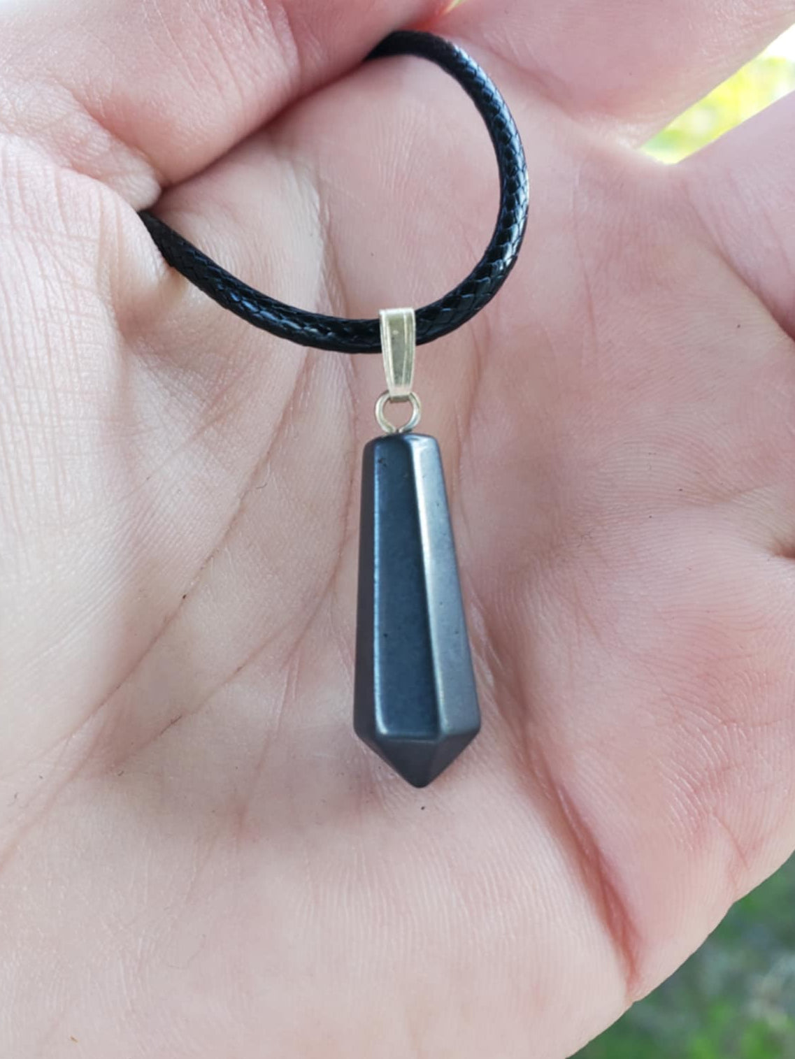 Hematite - Drilled Pendant