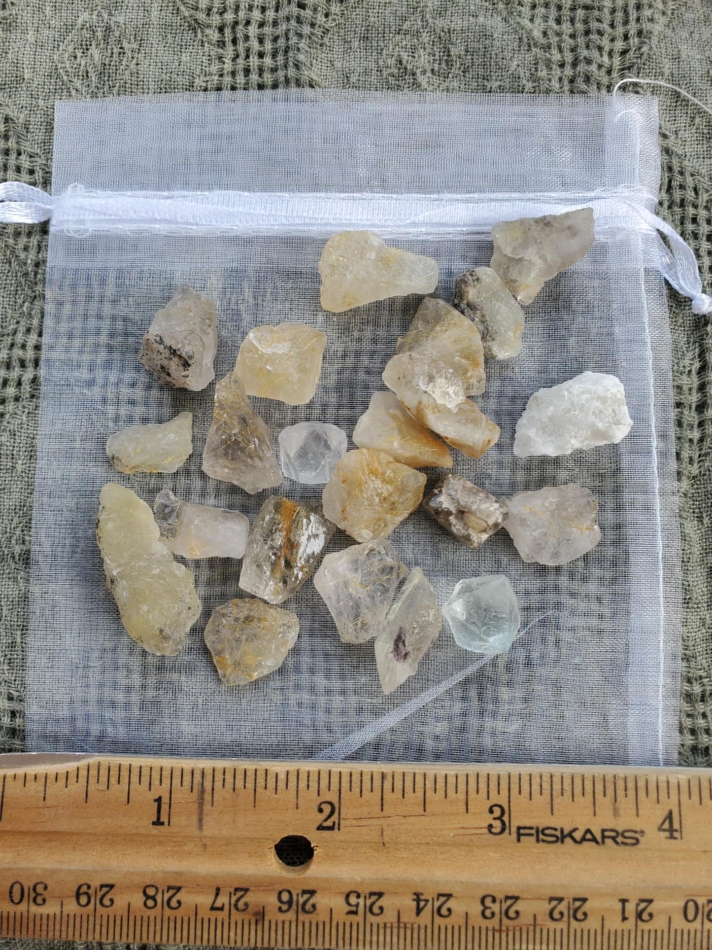 Raw Golden Rutile Quartz Bundle